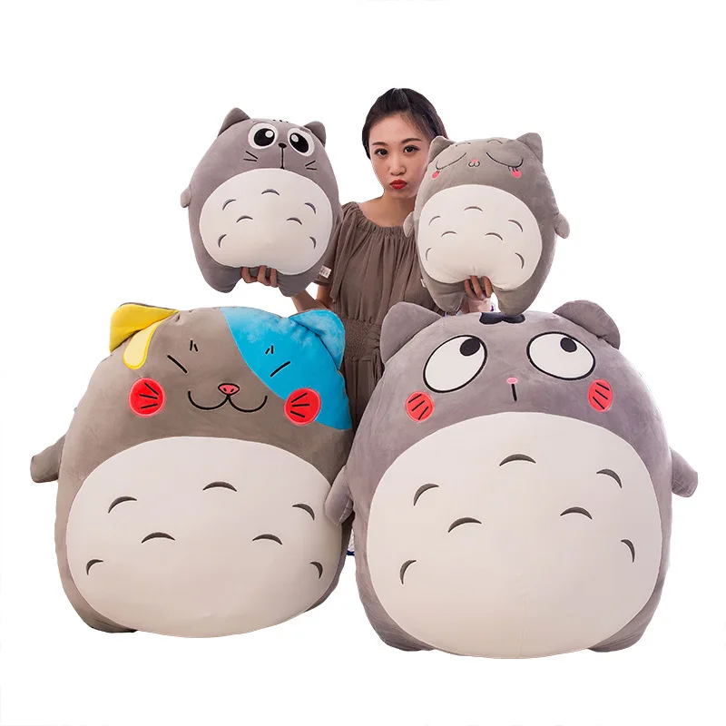 Stor grå katt som gosedjur i söt Totoro-stil, kattkudde och plyschkudde, 30–70 cm 5 Stor grå katt som gosedjur i söt Totoro-stil, kattkudde och plyschkudde, 30–70 cm - Bild 5