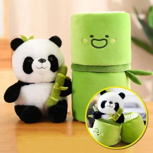 Kawaii björn gosedjur med vändbar bamburörsdesign i pandaform, Alla hjärtans dag 14 Kawaii björn gosedjur med vändbar bamburörsdesign i pandaform, Alla hjärtans dag