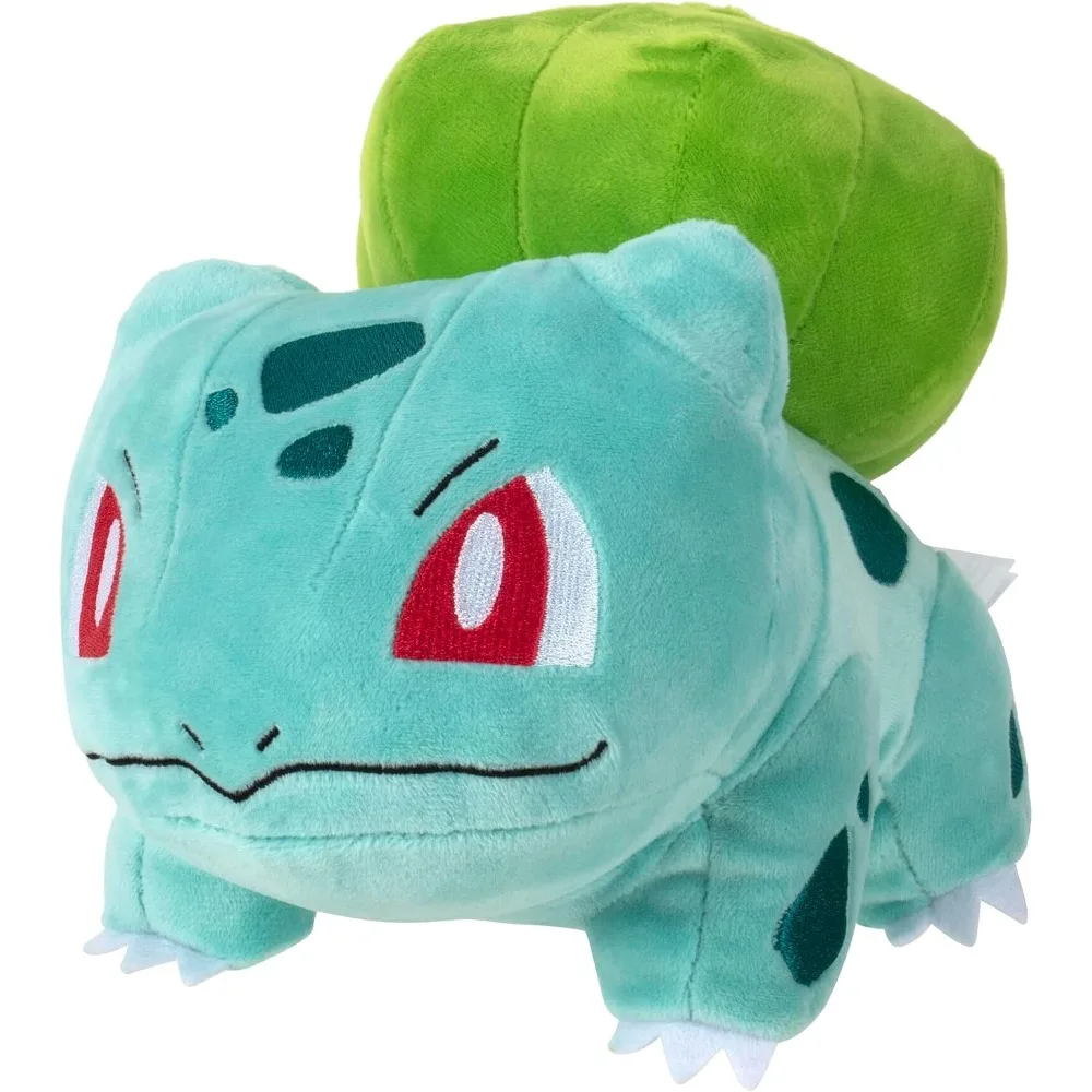 Bulbasaur gosedjur från Pokémon, 20 cm i japansk animeform som jul- och födelsedagspresent 20 Bulbasaur-gosedjur framifrån med rundad kropp och stor grön detalj på ryggen.