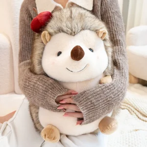 Sött och naturtroget hedgehog gosedjur format som en mjuk plyschkudde, 16–32 cm