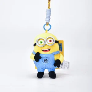 Minions tecknade plyschfigur som kawaii-nyckelring, hänge för ryggsäck och present 16 Minions tecknade plyschfigur som kawaii-nyckelring, hänge för ryggsäck och present