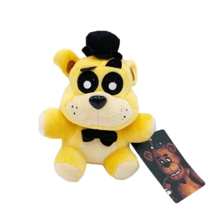 Björn gosedjur i söt tecknad stil från Five Nights at Freddy’s med Foxy och Freddy