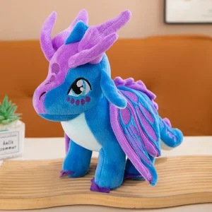 Drake gosedjur från Wings of Fire i animerad stil som mjuk leksaksfigur, 30 cm