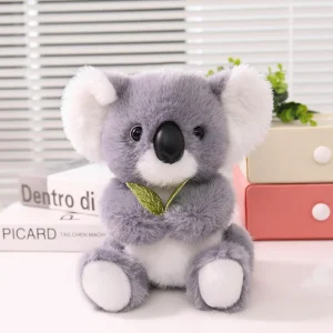 Koala plyschkudde med sött lövmönster, mjuk sovkompis från Australien, 22 cm 10 Koala plyschkudde med sött lövmönster, mjuk sovkompis från Australien, 22 cm