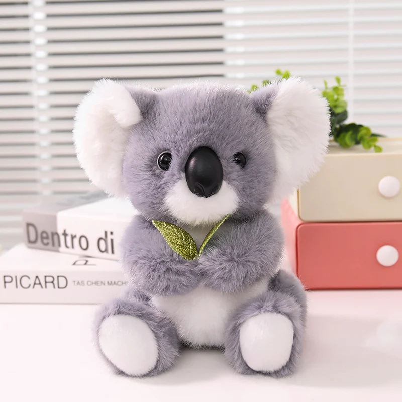 Koala plyschkudde med sött lövmönster, mjuk sovkompis från Australien, 22 cm 4 Koala plyschkudde med sött lövmönster, mjuk sovkompis från Australien, 22 cm - Bild 4