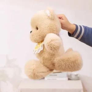 Sött björn gosedjur som kramkudde med springande design, födelsedagspresent för barn 9 Sött björn gosedjur som kramkudde med springande design, födelsedagspresent för barn