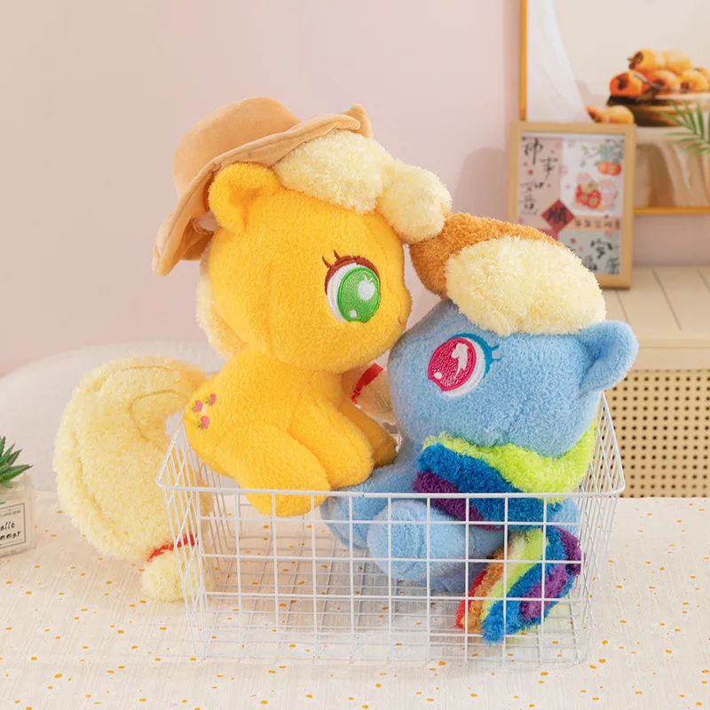 My Little Pony Q-version: Twilight Sparkle gosedjur med Rainbow Dash, Applejack, 28–36 cm 4 My Little Pony Q-version: Twilight Sparkle gosedjur med Rainbow Dash, Applejack, 28–36 cm - Bild 4