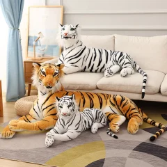 Stort tiger gosedjur i naturtrogen sibirisk design, 30–110 cm, för barnpresent