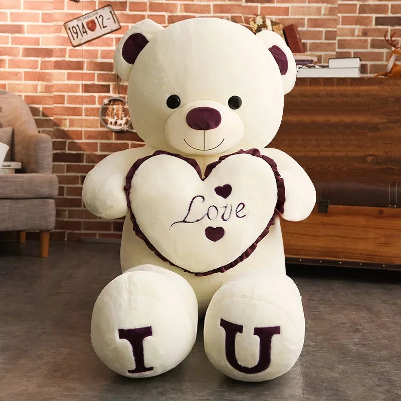 Kawaii björn gosedjur med LOVE-design, stor mjuk kramkudde som present, 80–100 cm 8 Kawaii björn gosedjur med LOVE-design, stor mjuk kramkudde som present, 80–100 cm - Bild 8