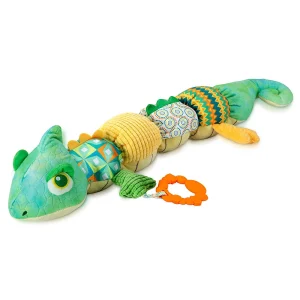 Musikaliskt chameleon gosedjur för nyfödda med skallra, prasselljud, bjällra och bitring 19 Musikaliskt chameleon gosedjur för nyfödda med skallra, prasselljud, bjällra och bitring