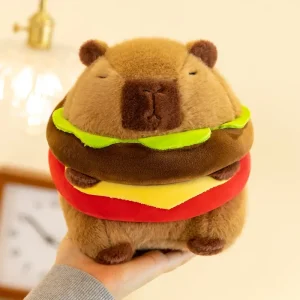 Alternative view of Kapybara gosedjur i hamburgarform, söt kawaii-leksak samt dekoration för barnrum