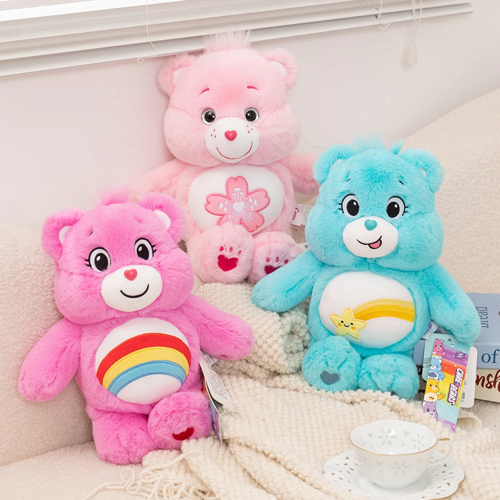 Care Bears björn gosedjur med söt regnbågsdesign, tecknad stil och mjuk sovkudde, 33 cm 4 Care Bears björn gosedjur med söt regnbågsdesign, tecknad stil och mjuk sovkudde, 33 cm - Bild 4