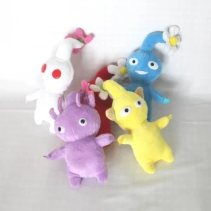 Pikmin-figurer som gosedjur på med blom, knopp- och bladmotiv för barn, 15 cm