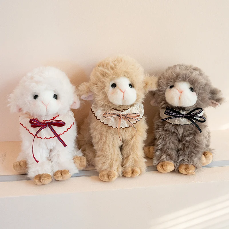 Får gosedjur med gullig tecknad kawaii-stil, fluffig sovkudde att krama, 24–50 cm 4 Får gosedjur med gullig tecknad kawaii-stil, fluffig sovkudde att krama, 24–50 cm - Bild 4