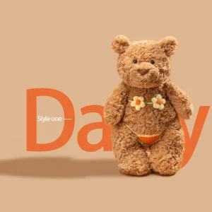 Bartholomew Bear som björn gosedjur i humoristisk tecknad stil med bikini, 28–47 cm