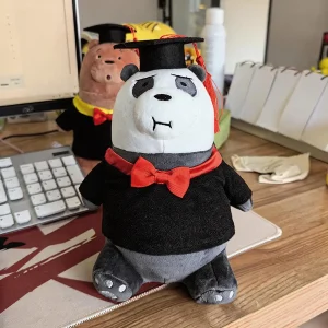 Björn och panda gosedjur, Graduation-season themed och Dr. cap 12 Björn och panda gosedjur, Graduation-season themed och Dr. cap
