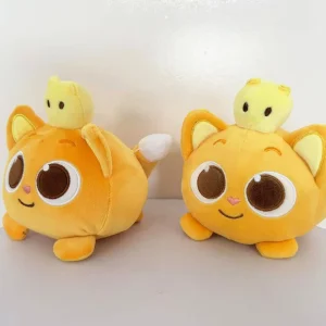Katt gosedjur som kattkudde, orange och rosa, ninimo kawaii plyschkudde prydnadskudde 9 Katt gosedjur som kattkudde, orange och rosa, ninimo kawaii plyschkudde prydnadskudde
