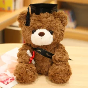 Björn gosedjur som björnkudde, Graduation björn och Wearing a doctor cap, 23–28 cm 9 Björn gosedjur som björnkudde, Graduation björn och Wearing a doctor cap, 23–28 cm