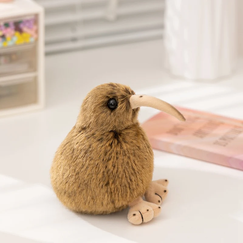 Brunt Kiwi bird gosedjur i verklighetstrogen stil, mjuk kudde som gåva, 12–28 cm 7 Brunt Kiwi bird gosedjur i verklighetstrogen stil, mjuk kudde som gåva, 12–28 cm - Bild 7