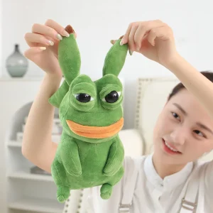 Pepe gosedjur som grodakudde, Ugly och Sad expression, groda sorgsen, 25 cm 7 Pepe gosedjur som grodakudde, Ugly och Sad expression, groda sorgsen, 25 cm