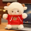 Kanin och får gosedjur som mjuk plyschkudde i söt kawaii-stil med sovande uttryck 21 Kanin och får gosedjur som mjuk plyschkudde i söt kawaii-stil med sovande uttryck