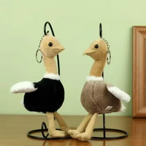 24 strutsdockor med hängfunktion, tecknad och naturtrogen design, 20 cm, zoopresenter