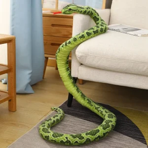 Python gosedjur, lång och jättestor med realistisk design i gyllene ton, 200 cm 9 Python gosedjur, lång och jättestor med realistisk design i gyllene ton, 200 cm
