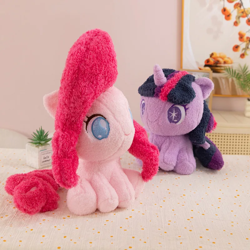 My Little Pony Q-version: Twilight Sparkle gosedjur med Rainbow Dash, Applejack, 28–36 cm 3 My Little Pony Q-version: Twilight Sparkle gosedjur med Rainbow Dash, Applejack, 28–36 cm - Bild 3