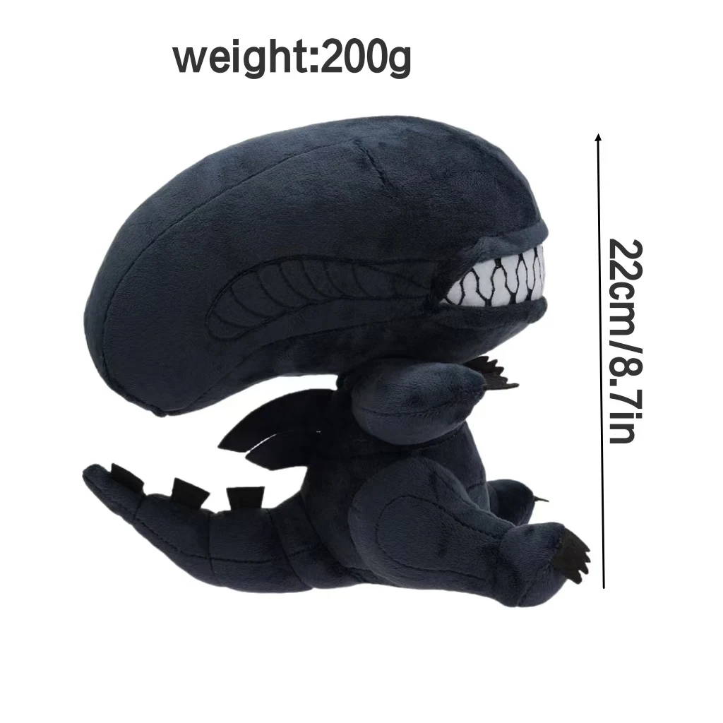 Xenomorph gosedjur som plyschkudde, söt och kawaii, alien prydnadskudde böjd svans 5 Xenomorph gosedjur som plyschkudde, söt och kawaii, alien prydnadskudde böjd svans - Bild 5