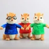 Alvin and the Chipmunks-karaktärer gosedjur i kawaii Halloweenstil, set om tre, 22 cm