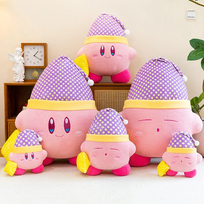 Rosa Kirby gosedjur, stor kramkudde med söt tecknad anime- och stjärndesign, 35–95 cm 3 Rosa Kirby gosedjur, stor kramkudde med söt tecknad anime- och stjärndesign, 35–95 cm - Bild 3