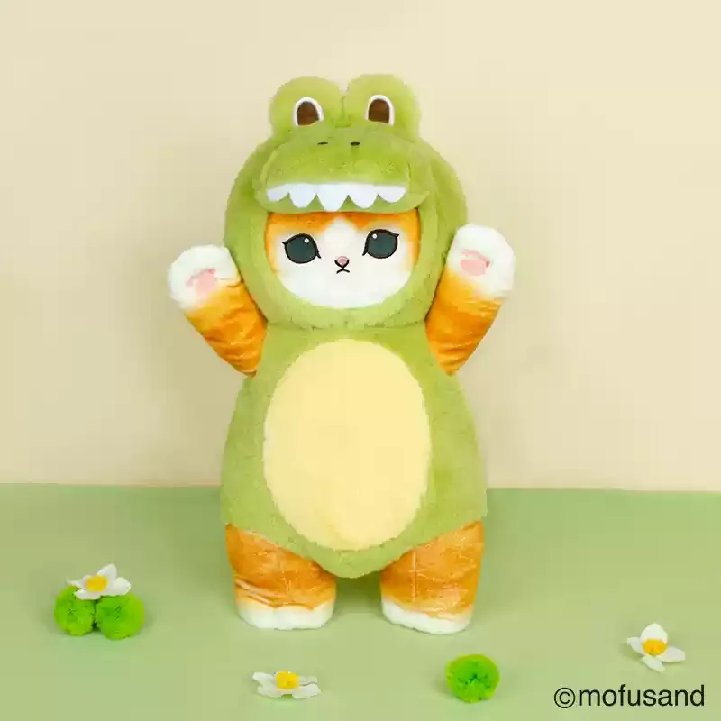 Mofusand katt gosedjur med kawaii cosplaydräkter som dinosaurie och ko, 30–50 cm 11 Mofusand katt gosedjur med kawaii cosplaydräkter som dinosaurie och ko, 30–50 cm - Bild 11
