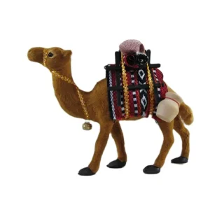 Verklighetstrogen kamelfigur för heminredning, rekvisita, prydnad och present