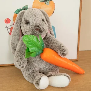 Kawaii kanin gosedjur med långa öron, sovande tecknad kramkudde som födelsedagspresent 26 Kawaii kanin gosedjur med långa öron, sovande tecknad kramkudde som födelsedagspresent