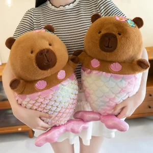 35 cm sjöjungfrukapybara som mjuk figur för sömn, dekoration och födelsedagspresent