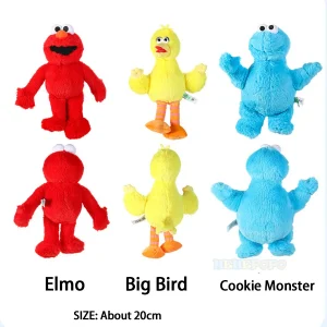 Alternative view of Sesame Street groda gosedjur med söta figurer, Elmo, Cookie Monster, Big Bird och Kermit