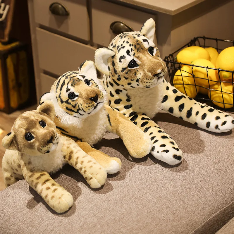 Lejon och tiger gosedjur som verklighetstrogen plyschkudde med söt design, 39–58 cm 2 Lejon och tiger gosedjur som verklighetstrogen plyschkudde med söt design, 39–58 cm - Bild 2