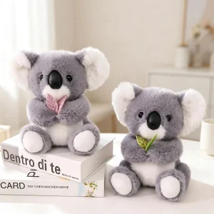 Koala plyschkudde med sött lövmönster, mjuk sovkompis från Australien, 22 cm 8 Koala plyschkudde med sött lövmönster, mjuk sovkompis från Australien, 22 cm
