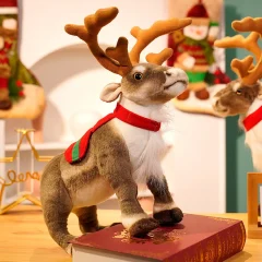 Hjort gosedjur, reindeer naturtrogen renform förgrenade, 35–42 cm