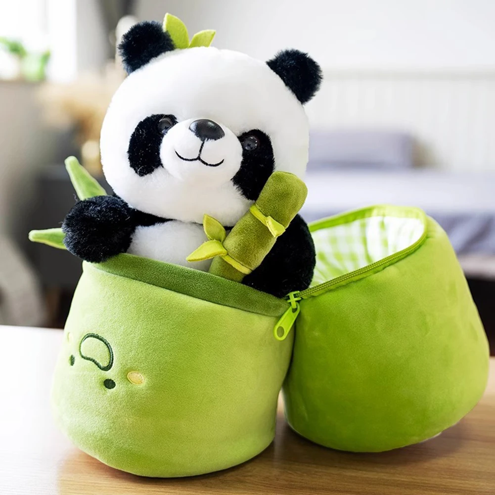 Kawaii björn gosedjur med vändbar bamburörsdesign i pandaform, Alla hjärtans dag 4 Kawaii björn gosedjur med vändbar bamburörsdesign i pandaform, Alla hjärtans dag - Bild 4