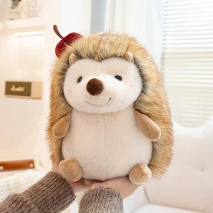 Sött och naturtroget hedgehog gosedjur format som en mjuk plyschkudde, 16–32 cm