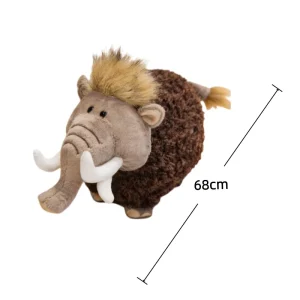 Elefant gosedjur i mammutdesign, klämbart och sött för rum, skrivbord och sömn