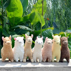Alpaca gosedjur, söt och mjuk, design olika färgval välja, 23 cm