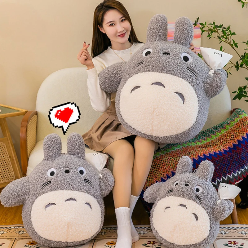 Totoro gosedjur som plyschkudde och kramkudde i tecknad anime-stil, 50–70 cm 2 Totoro gosedjur som plyschkudde och kramkudde i tecknad anime-stil, 50–70 cm - Bild 2