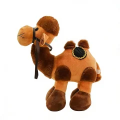 Sött camel gosedjur i tecknad stil, kramkudde för flickors sovrum och heminredning, 30 cm