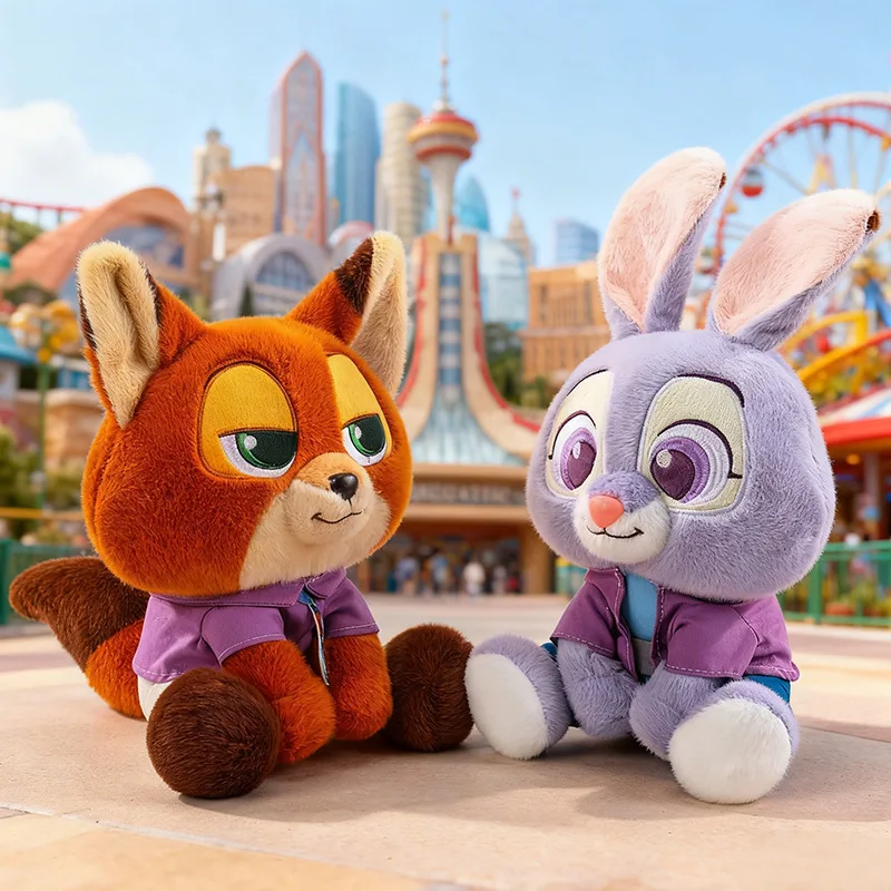 Kanin gosedjur från Zootopia med Judy och räven Nick, söt tecknad rumsdekoration, 35 cm 4 Kanin gosedjur från Zootopia med Judy och räven Nick, söt tecknad rumsdekoration, 35 cm - Bild 4