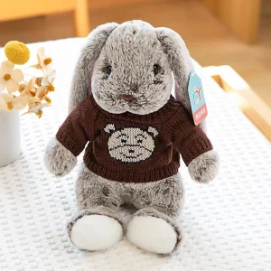 Kawaii kanin gosedjur med långa öron, sovande tecknad kramkudde som födelsedagspresent 39 Kawaii kanin gosedjur med långa öron, sovande tecknad kramkudde som födelsedagspresent