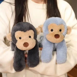 Söt apa gosedjur, 40 cm stor handgjord figur i kawaii- och animeinspirerad stil