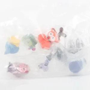 Inside Out 2-karaktärer som gosedjur och minifigurer i tecknad filmstil, 9-pack
