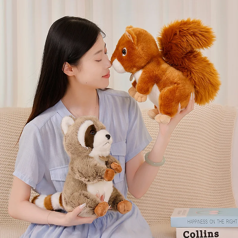 Tvättbjörn gosedjur, söt och mjuk, squirrel verklighetstrogen style, 17–30 cm 6 Tvättbjörn gosedjur, söt och mjuk, squirrel verklighetstrogen style, 17–30 cm - Bild 6